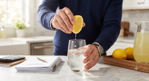 A person making lemonade, illustrating how a tax-loss harvesting strategy turns market volatility into a tax asset.